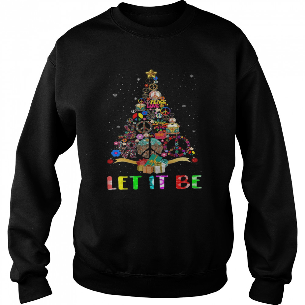 Christmas tree Let it be shirt Christmas tree Let it be shirt