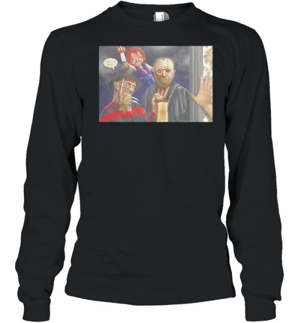 Chucky Freddy Krueger Jason Voorhees trick or treat Halloween shirt