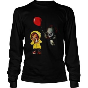 Chucky Pennywise dancing clown halloween shirt