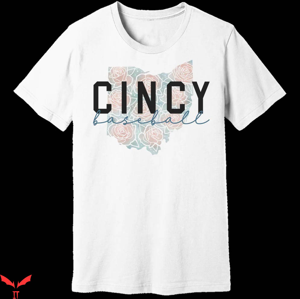 Cincy T-Shirt Baseball Flowers Cincy T-Shirt Trending Cincy T-Shirt Baseball Flowers Cincy T-Shirt Trending