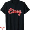 Cincy T-Shirt Ohio Classic Red Script T-Shirt Trending