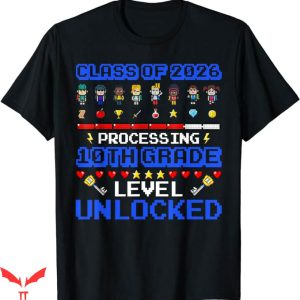 Class Of 2026 T-Shirt 10th Grade First Day Of School Class