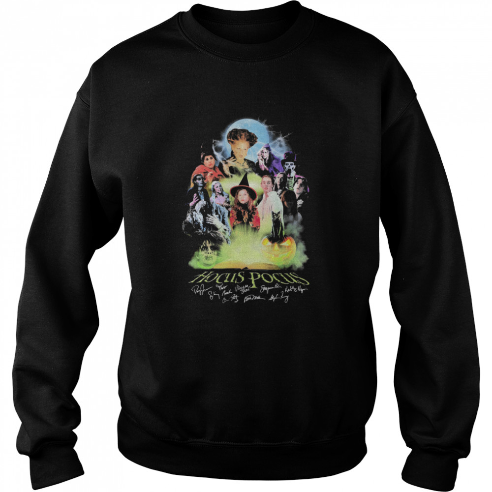 Colorful Hocus Pocus Signatures Halloween shirt Colorful Hocus Pocus Signatures Halloween shirt