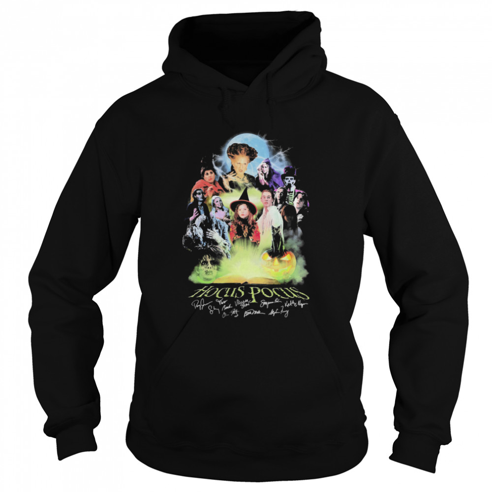 Colorful Hocus Pocus Signatures Halloween shirt Colorful Hocus Pocus Signatures Halloween shirt