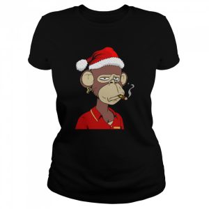 Cool Santa Christmas Monkey shirt 2
