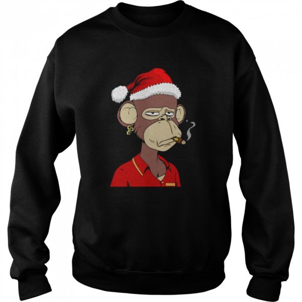 Cool Santa Christmas Monkey shirt