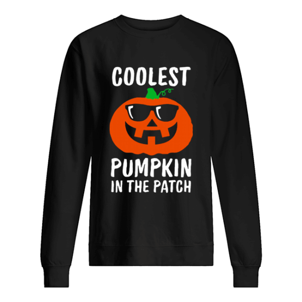 Coolest Pumpkin in the Patch, Halloween Costume Boys Girls T-Shirt