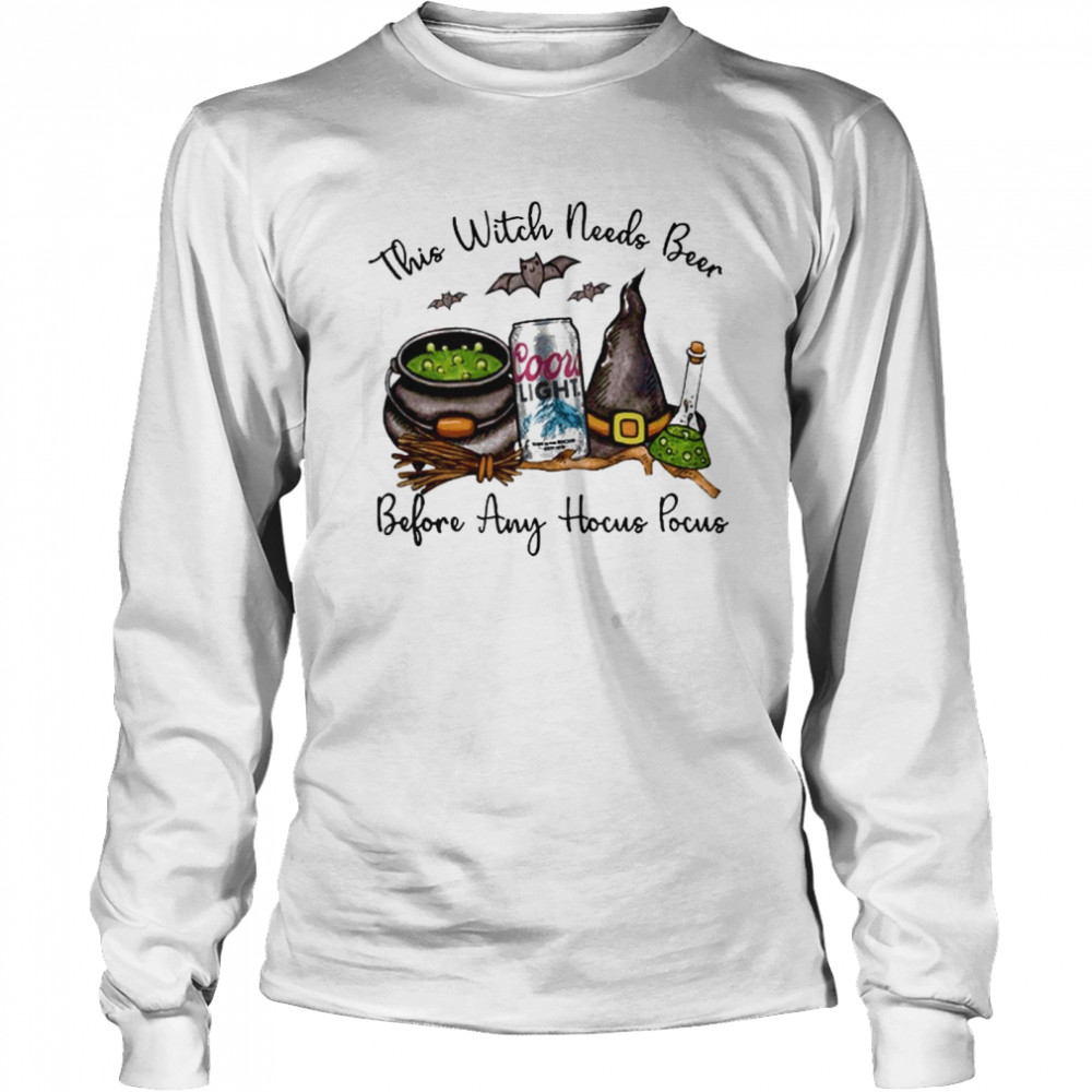 Coors Light This Witch Needs Beer Before Any Hocus Pocus shirt Coors Light This Witch Needs Beer Before Any Hocus Pocus shirt