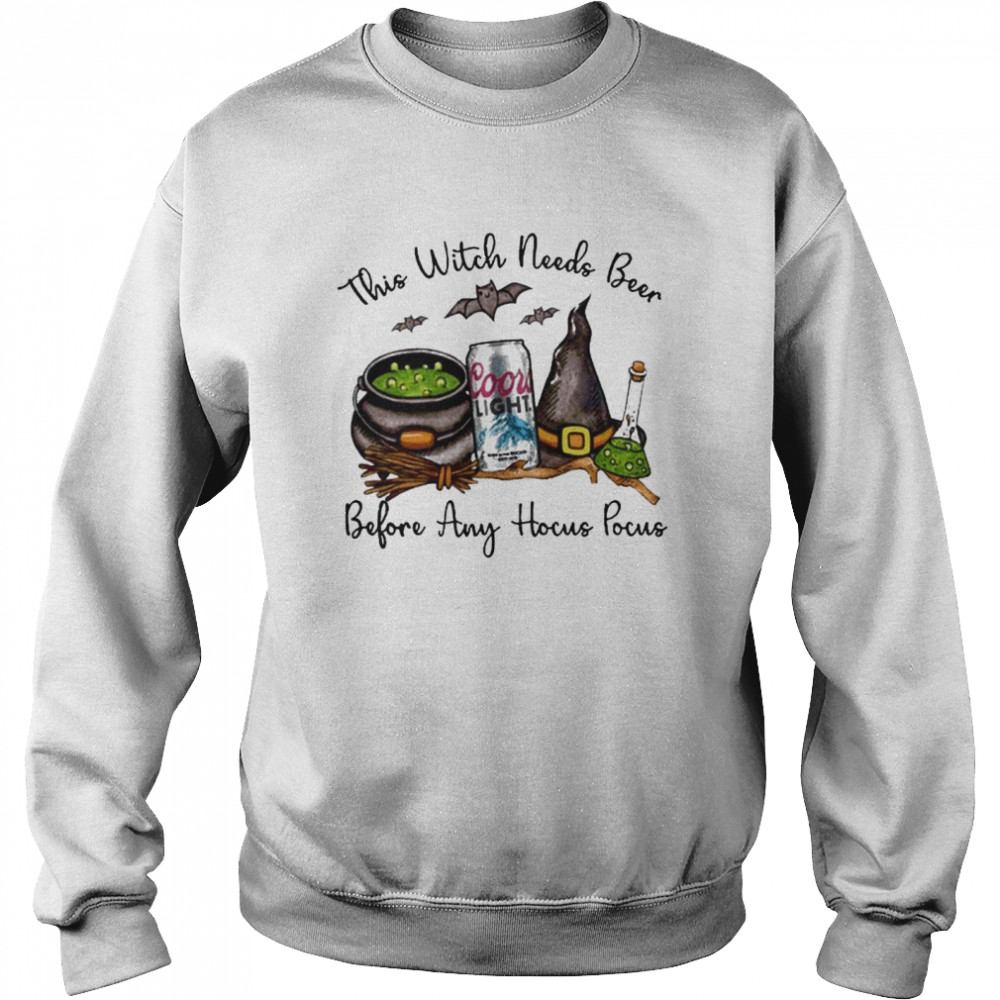 Coors Light This Witch Needs Beer Before Any Hocus Pocus shirt Coors Light This Witch Needs Beer Before Any Hocus Pocus shirt