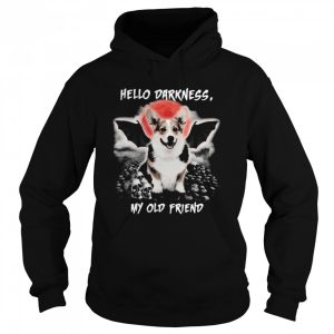 Corgi Hello Darkness My Old Friend Halloween shirt 3