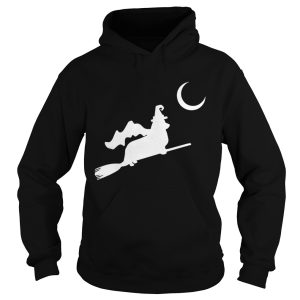 Corgi Witch Flying Silhouette shirt