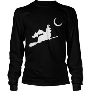 Corgi Witch Flying Silhouette shirt
