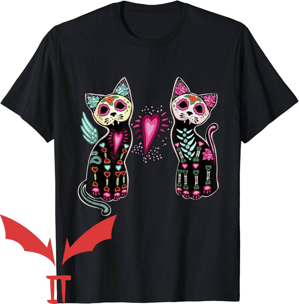 Custom Cat T-Shirt Day Of The Dead Cats Custom Cat T-Shirt Day Of The Dead Cats
