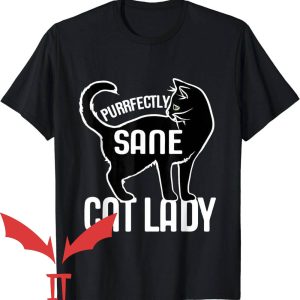 Custom Cat T-Shirt Purrfectly Sane Cat Lady