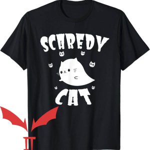 Custom Cat T-Shirt Scaredy Cat Halloween