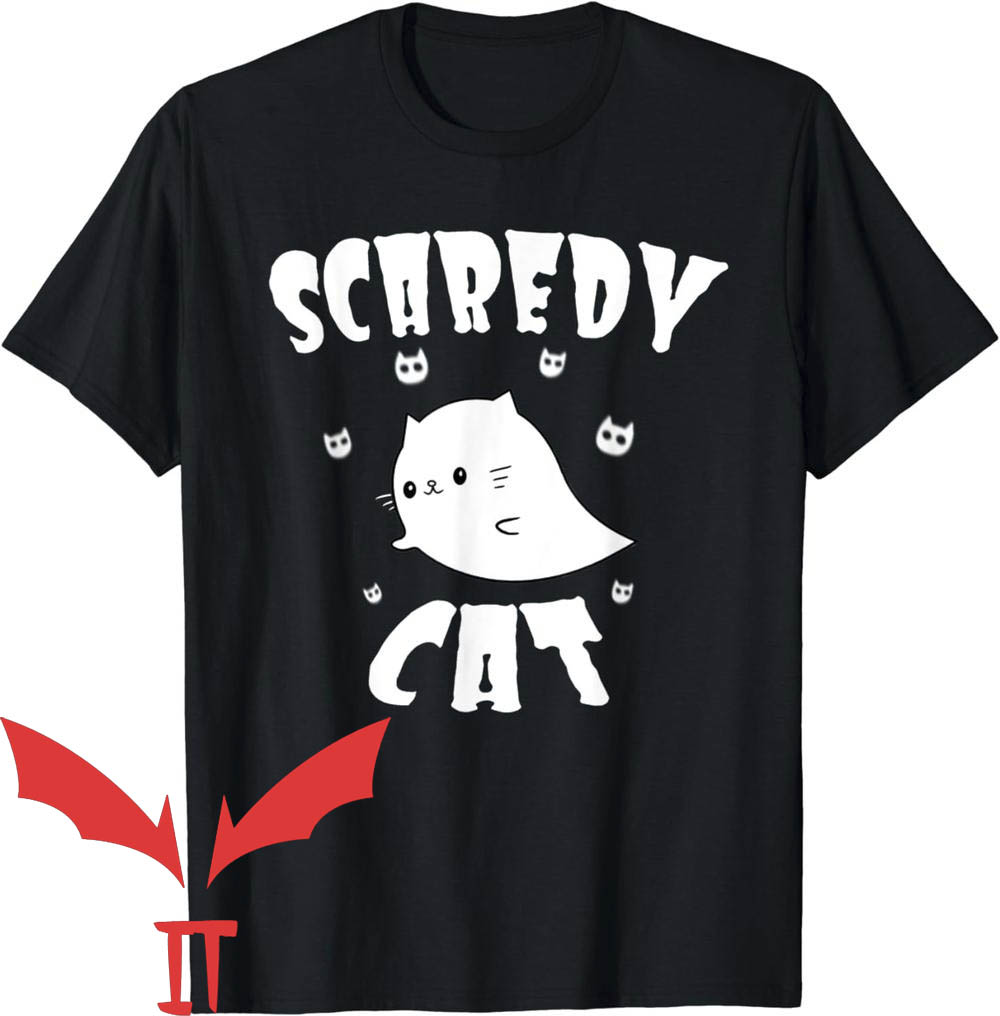 Custom Cat T-Shirt Scaredy Cat Halloween Custom Cat T-Shirt Scaredy Cat Halloween