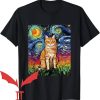 Custom Cat T-Shirt Van Gogh Cat