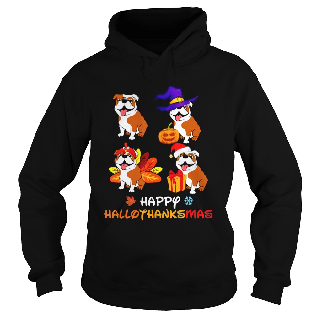 Cute Bulldog Happy Hallothanksmas shirt Cute Bulldog Happy Hallothanksmas shirt