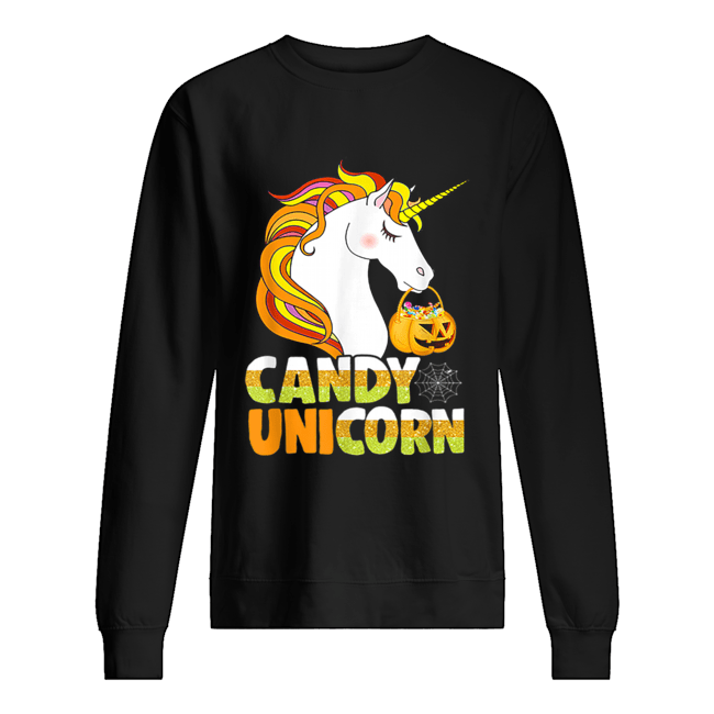Cute Candy Corn Unicorn Halloween Girls Outfit shirt Cute Candy Corn Unicorn Halloween Girls Outfit shirt
