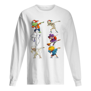 Dabbing Halloween Costume Zombie Boo Witch Skeleton shirt