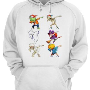 Dabbing Halloween Costume Zombie Boo Witch Skeleton shirt 3