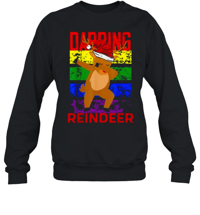 Dabbing Reindeer Merry Christmas 2021 Shirt Dabbing Reindeer Merry Christmas 2021 Shirt