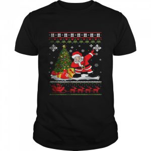 Dabbing Santa Claus Christmas T Shirt 1
