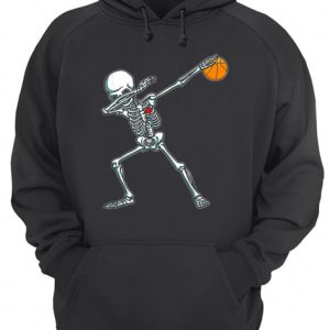 Dabbing Skeleton Basketball Funny Halloween Dab Dance shirt 3