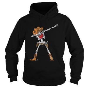 Dabbing Skeleton Cowboy Hat Halloween Dab shirt