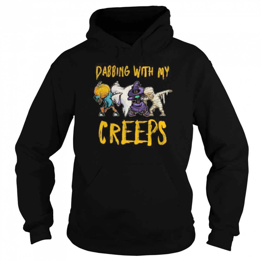 Dabbing With My Creeps Halloween Funny Matching Fiends shirt Dabbing With My Creeps Halloween Funny Matching Fiends shirt