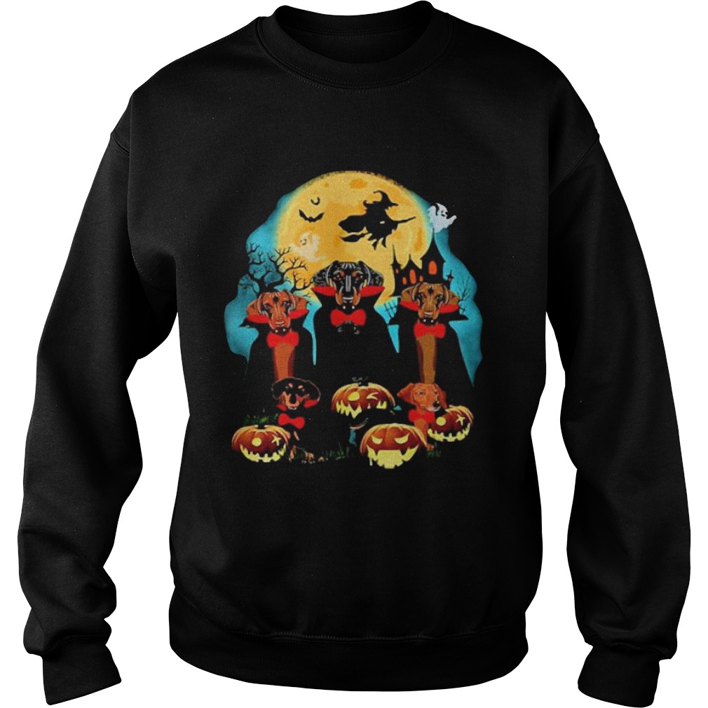 Dachshund Dracula Pumpkin Moonlight Happy Halloween shirt Dachshund Dracula Pumpkin Moonlight Happy Halloween shirt
