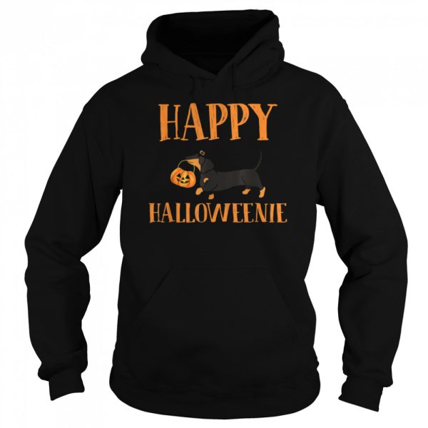 Dachshund With Jack O lantern Happy Halloweenie Halloween shirt