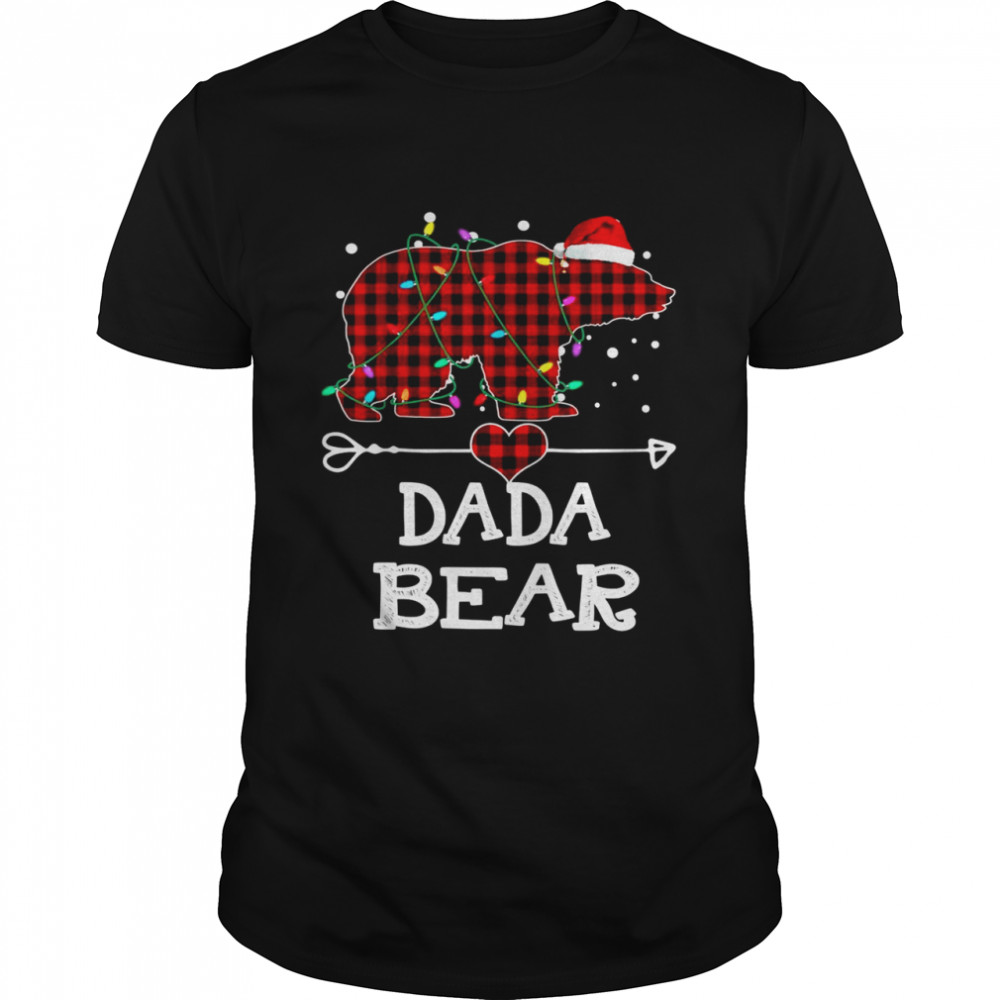 Dada Bear Shirt, Red Buffalo Plaid Dada Bear Pajama Shirt Dada Bear Shirt, Red Buffalo Plaid Dada Bear Pajama Shirt