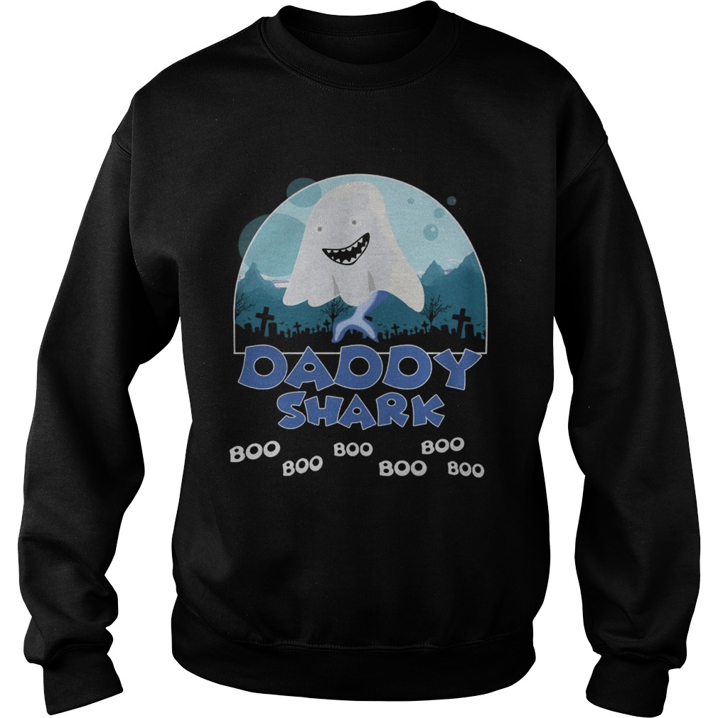 Daddy Shark Boo Boo Boo Ghost Halloween Shirt Daddy Shark Boo Boo Boo Ghost Halloween Shirt