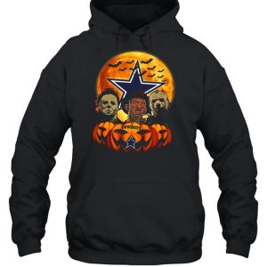 Dallas Cowboys Michael Myers and Freddy Krueger and Jason Voorhees Pumpkin Halloween shirt 3