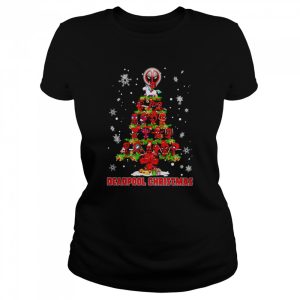 Deadpool chibi Christmas tree shirt