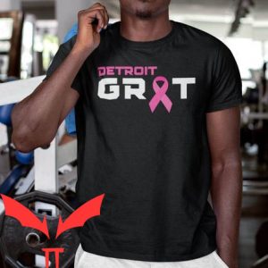 Detroit Lions Grit T-Shirt Detroit Football Grit Breast Cancer