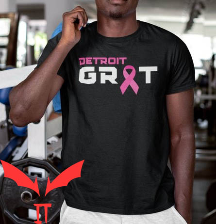 Detroit Lions Grit T-Shirt Detroit Football Grit Breast Cancer Detroit Lions Grit T-Shirt Detroit Football Grit Breast Cancer