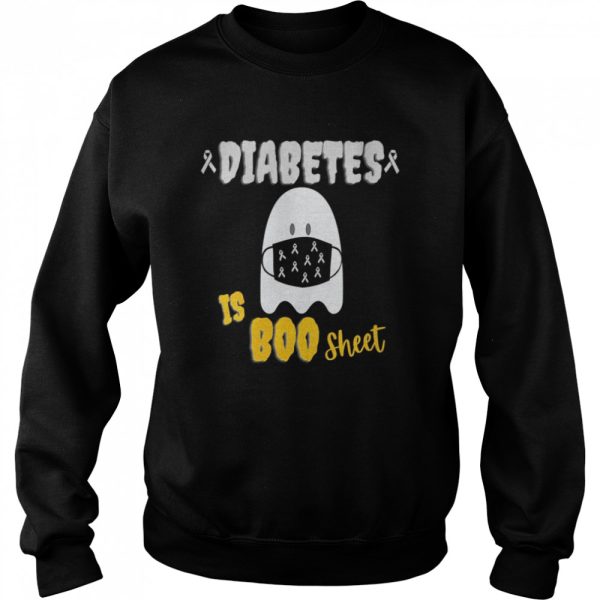 Diabetes Is Boo Sheet Funny Halloween Diabetes Awareness shirt