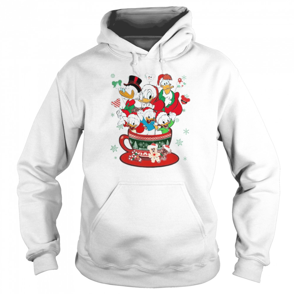 Disney Ducktales Christmas Coffee Cup Balloon shirt Disney Ducktales Christmas Coffee Cup Balloon shirt