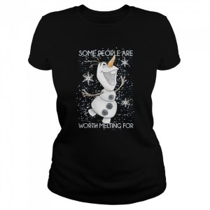 Disney Frozen Olaf Some People Are Worth Melting For Xmas T Shirt 2