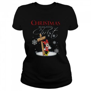 Disney Santa Minnie Mouse Christmas T Shirt 2