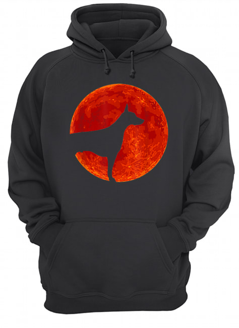 Doberman Dog Lover Red Moon Halloween shirt Doberman Dog Lover Red Moon Halloween shirt