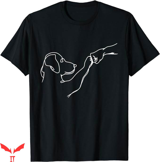 Dog Dad T-Shirt Dog And People Punch Hand Tee Animal Dog Dad T-Shirt Dog And People Punch Hand Tee Animal