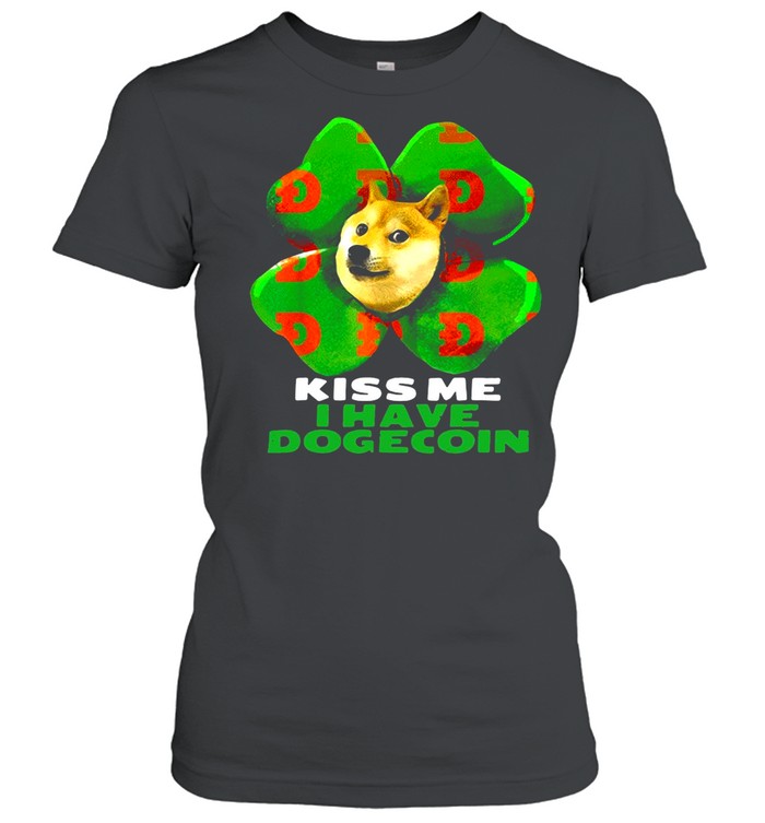 Dog Kiss me I have dogecoin 2021 Doge St Patrick Day shirt Dog Kiss me I have dogecoin 2021 Doge St Patrick Day shirt
