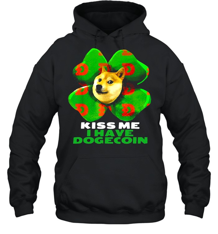 Dog Kiss me I have dogecoin 2021 Doge St Patrick Day shirt Dog Kiss me I have dogecoin 2021 Doge St Patrick Day shirt