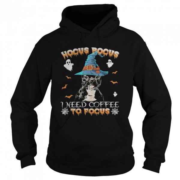 Dog hocus pocus i need coffee to focus halloween shirt