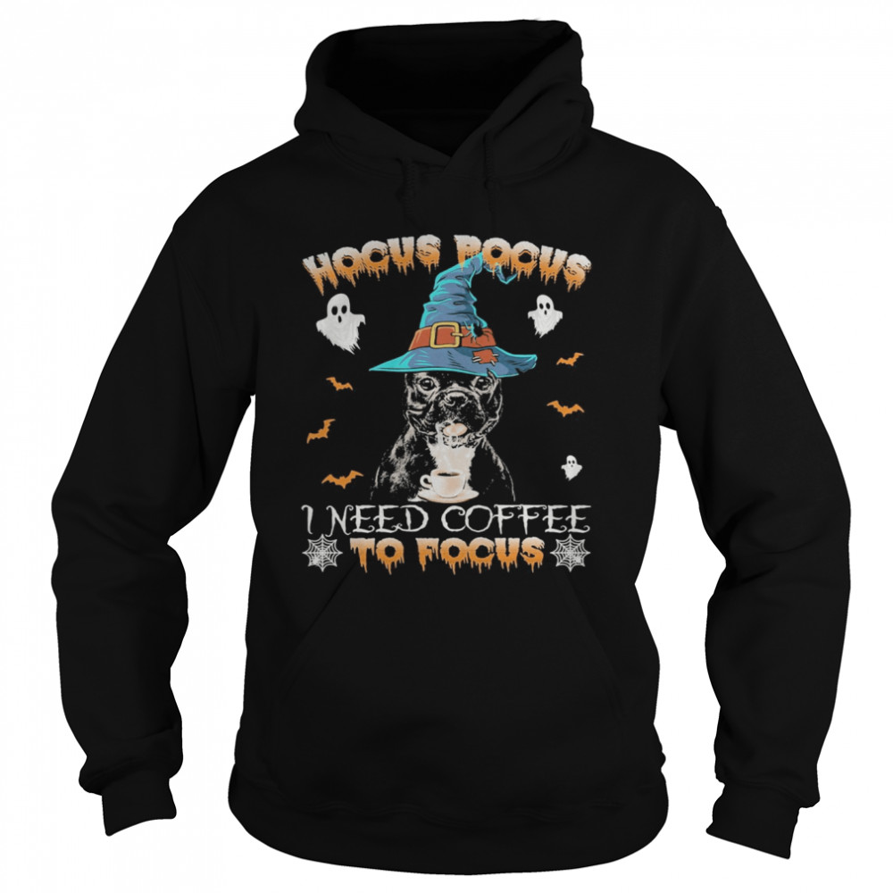 Dog hocus pocus i need coffee to focus halloween shirt Dog hocus pocus i need coffee to focus halloween shirt