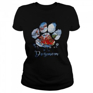Dogmom paw christmas shirt