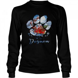 Dogmom paw christmas shirt 3
